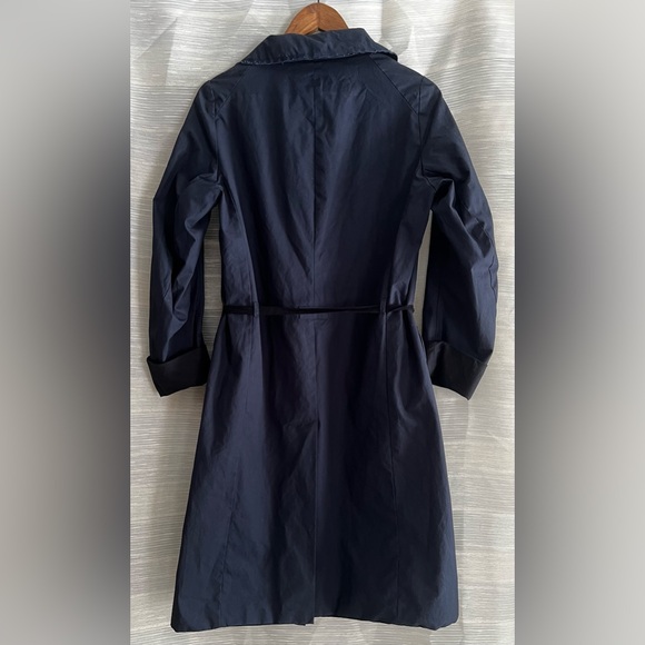 ❌SOLD❌Hannoh Wessel Navy Trench-Style Cotton Coat made in Italy |38 - Picture 6 of 15